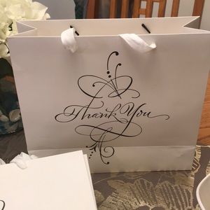 NWOT Custom Made Thank You Bags